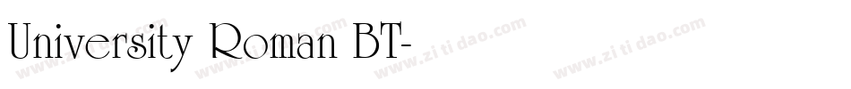 University Roman BT字体转换